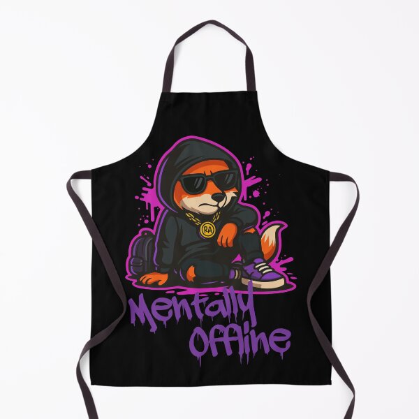 Item preview, Sarcastic Introvert Fox – Mentally Offline Streetwear designed and sold by Rebel Animal.