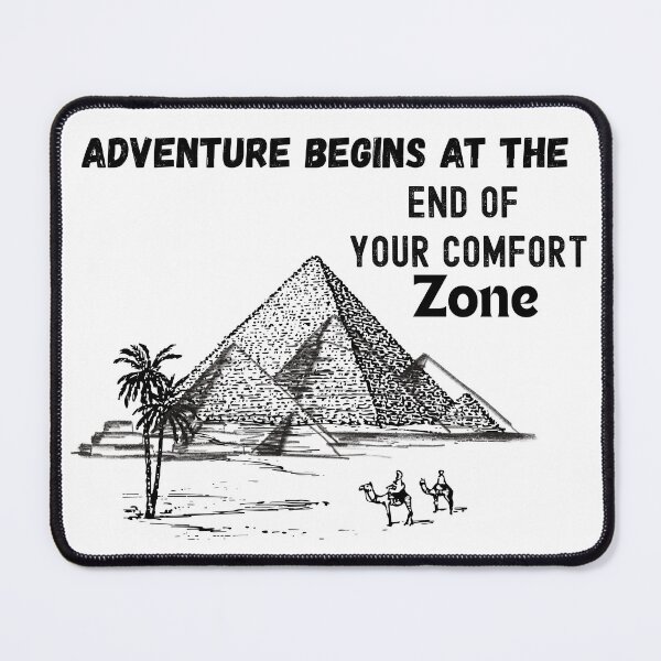 Item preview, Adventure Begins Beyond Comfort designed and sold by Thrivy.