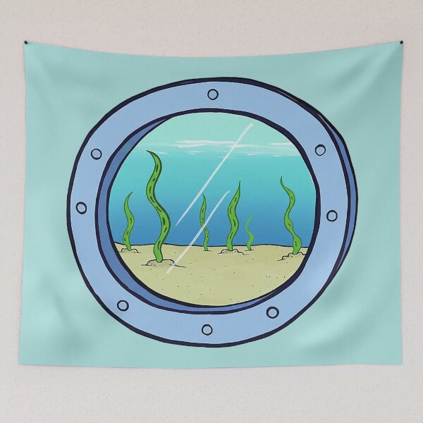 Item preview, Squidward's Window Seaweed Porthole designed and sold by zzz888.