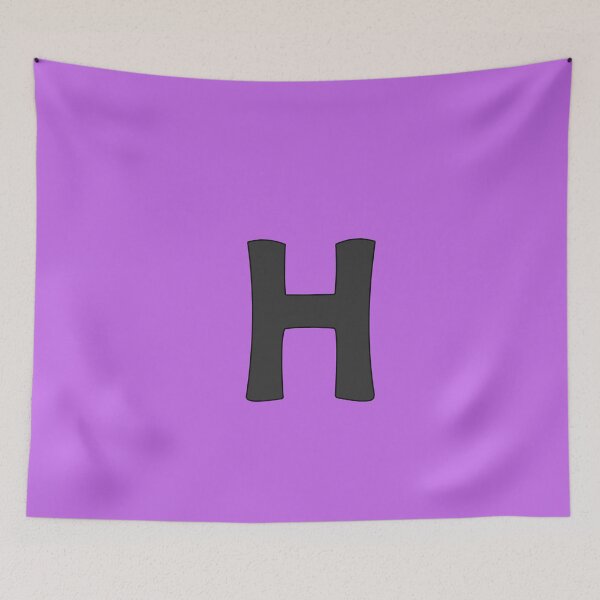 Item preview, letter h black designed and sold by ZiphGames.