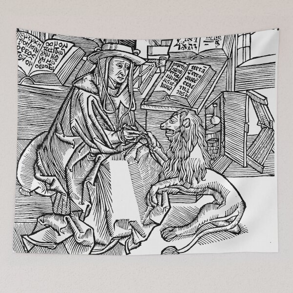 Item preview, Saint Jerome and the Lion 15th Century Albrecht Durer designed and sold by Pixelchicken.
