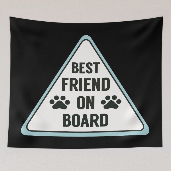 Item preview, Best Dog Friend on Board - Green Car Window Sign designed and sold by MoePark.