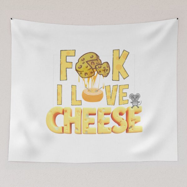 Item preview, fck i love cheese, funny cheese t-shirt merch apparel clothes designed and sold by SellingStuff91.