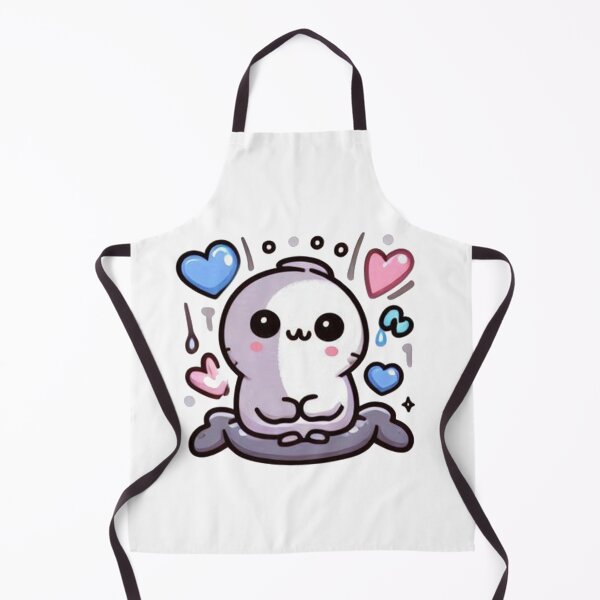 Item preview, Cute White Blob with Hearts Sticker - Kawaii Love Character designed and sold by MustHaveSticker.