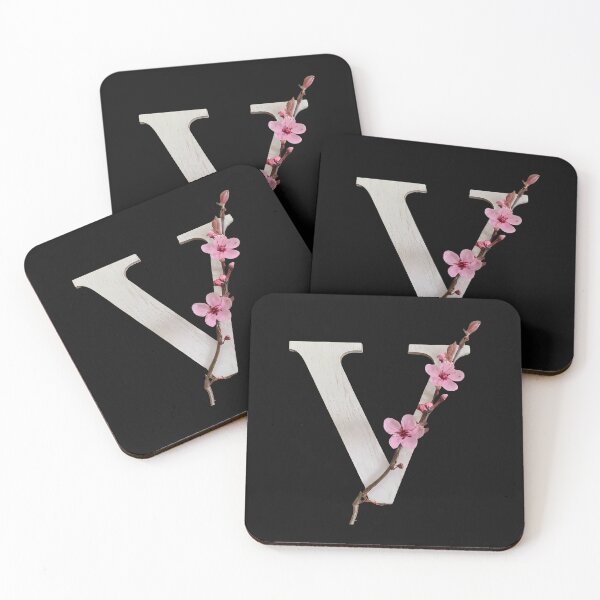 Item preview, Copy of Elegant Floral Letter V - Botanical Art Print for Home Decor designed and sold by Psycho-Crazy.