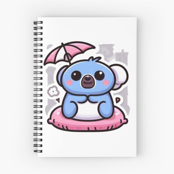 Item preview, Cute Blue Koala with Umbrella Sticker - Kawaii Rainy Day Design designed and sold by MustHaveSticker.