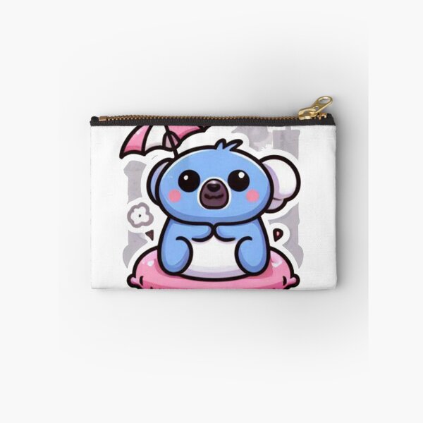 Item preview, Cute Blue Koala with Umbrella Sticker - Kawaii Rainy Day Design designed and sold by MustHaveSticker.