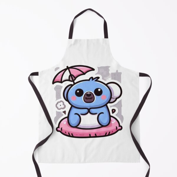 Item preview, Cute Blue Koala with Umbrella Sticker - Kawaii Rainy Day Design designed and sold by MustHaveSticker.