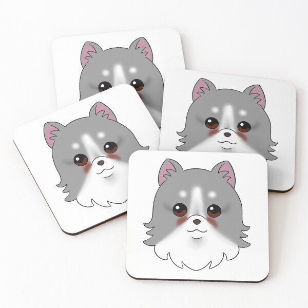 Item preview, Grey Pomeranian White Forehead Brows Tear Stains designed and sold by OliRoseArt.