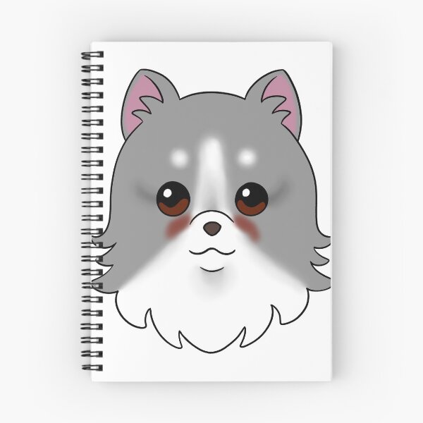 Item preview, Grey Pomeranian White Forehead Brows Tear Stains designed and sold by OliRoseArt.