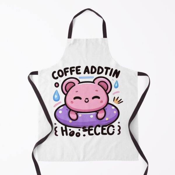 Item preview, Coffee Addict Pink Bear Sticker - Kawaii Caffeine Lover Design designed and sold by MustHaveSticker.