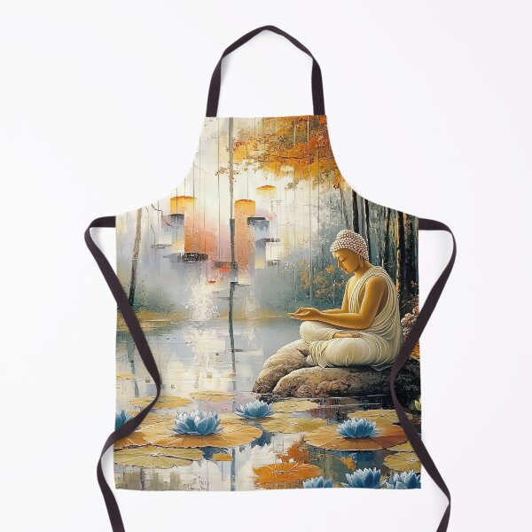 Item preview, Autumnal Stillness: Meditation by the Lotus Pond designed and sold by bloorose.