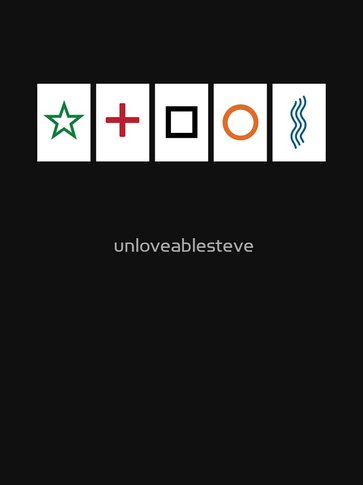 Zener cards: test your own ESP (as given away in magazine partwork The Unexplained) by unloveablesteve