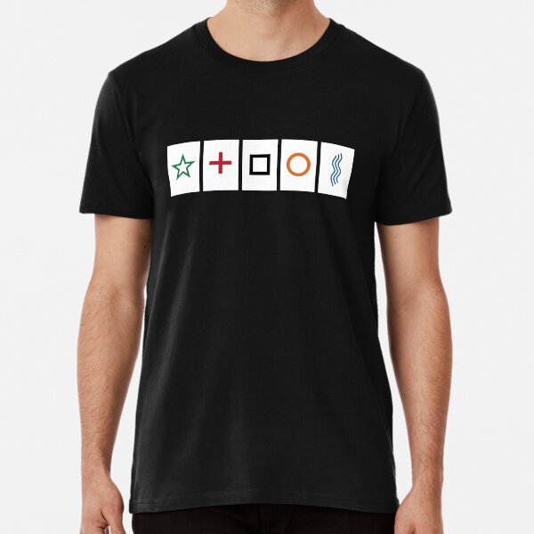 Zener cards: test your own ESP (as given away in magazine partwork The Unexplained) Premium T-Shirt