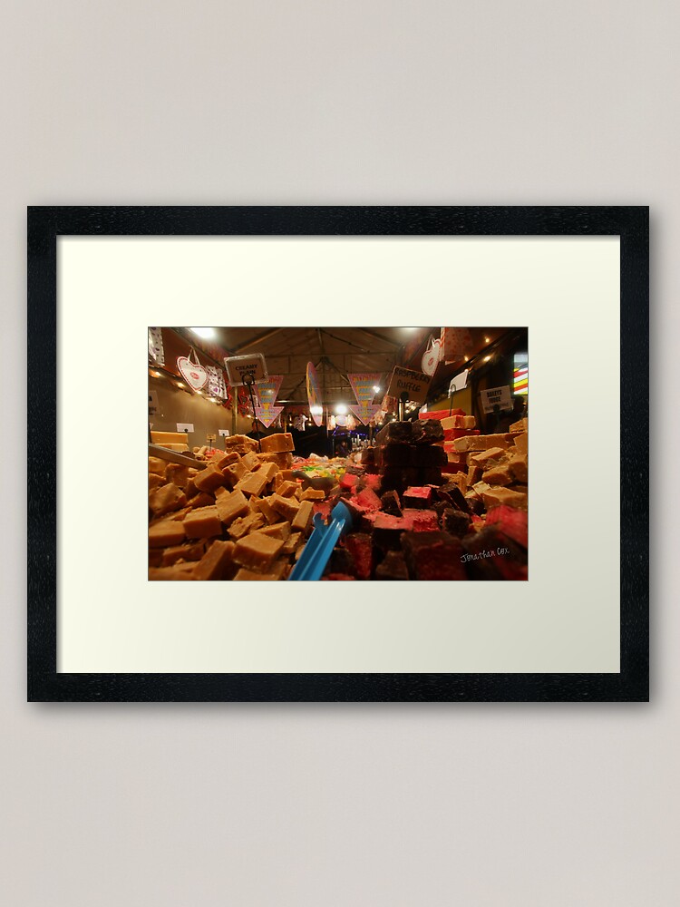 Alternate view of Lincoln Christmas Market Fudge Stall Framed Art Print