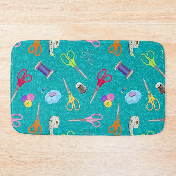 Item preview, Crafty stuff on teal designed and sold by QuirkyCraftz.