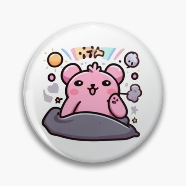 Item preview, Happy Pink Bear with Blanket Sticker - Cute Kawaii Sunshine Design designed and sold by MustHaveSticker.