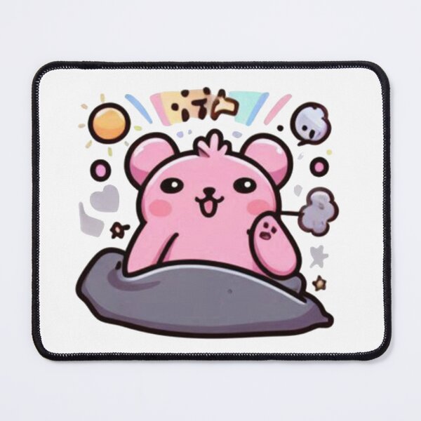 Item preview, Happy Pink Bear with Blanket Sticker - Cute Kawaii Sunshine Design designed and sold by MustHaveSticker.