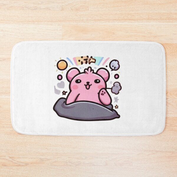 Item preview, Happy Pink Bear with Blanket Sticker - Cute Kawaii Sunshine Design designed and sold by MustHaveSticker.