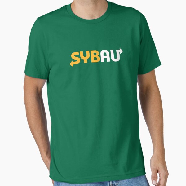 Vista previa del artículo con la obra «SYBAU (Logotipo de parodia del metro)», diseñado y vendido por willdotjpeg.