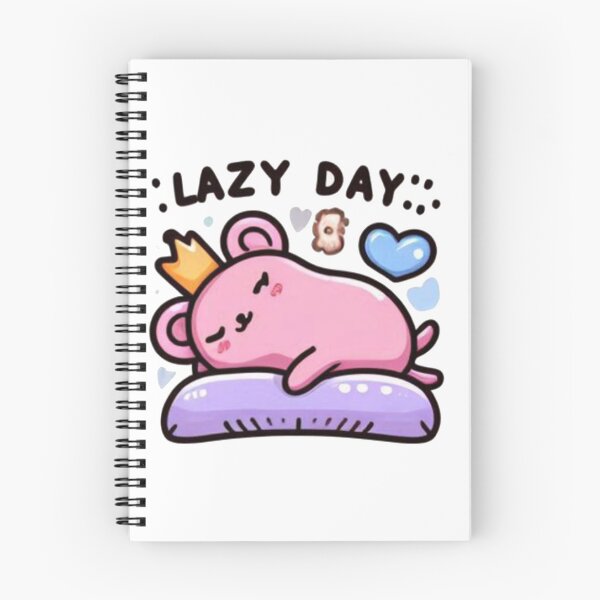 Item preview, Lazy Day Pink Bear with Crown Sticker - Cute Kawaii Relax Design designed and sold by MustHaveSticker.