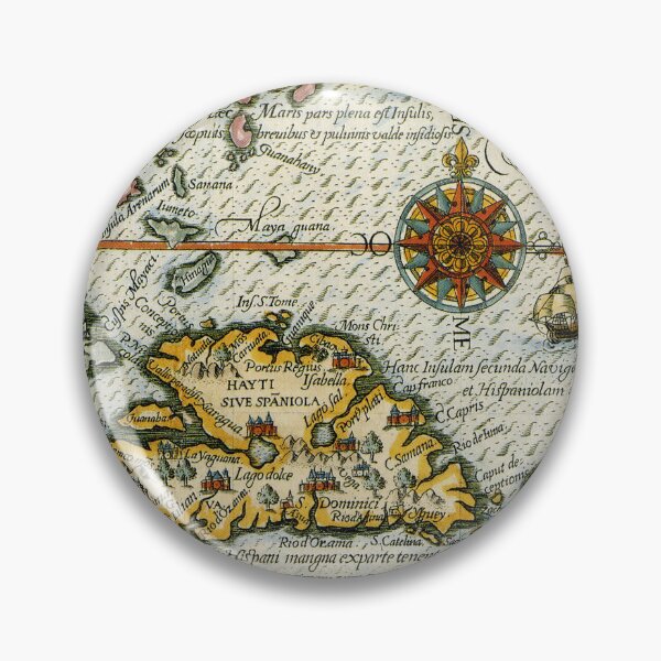 Item preview, 16th Century Map of Caribbean Sea Monsters designed and sold by Pixelchicken.