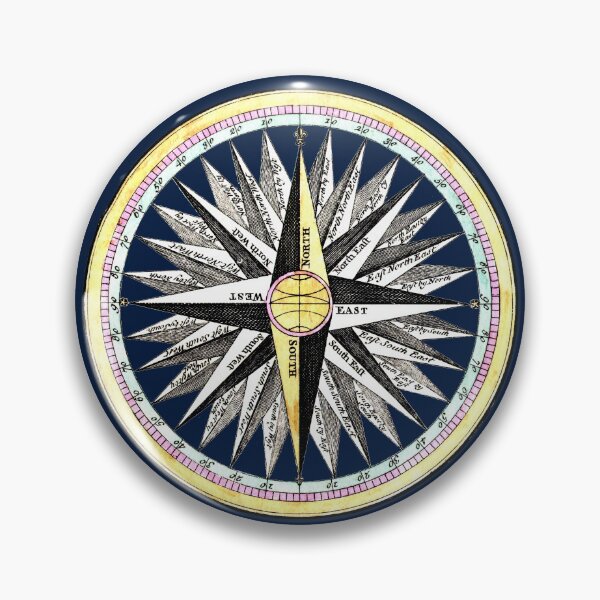 Item preview, Compass Rose Navigation Eighteenth Century designed and sold by Pixelchicken.