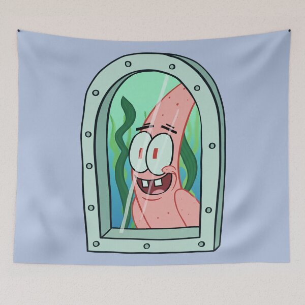 Item preview, Patrick Star Peeking Through Squidward's Window designed and sold by zzz888.