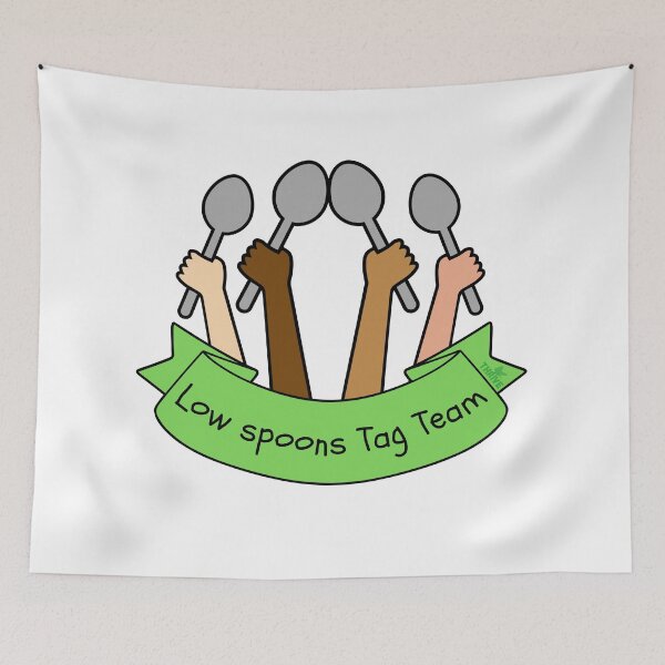 Item preview, Low Spoons Tag Team! designed and sold by DevynStone.
