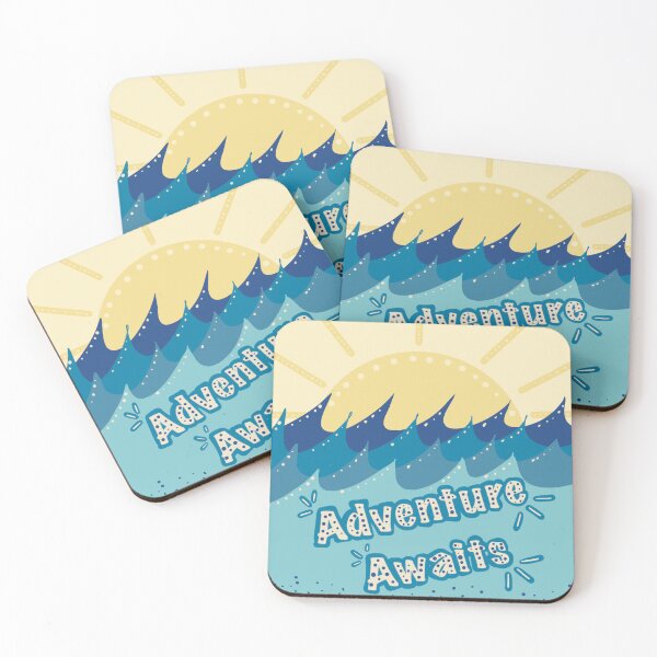 Item preview, Adventure Awaits Waves Art Print designed and sold by The Lavender Fox Co.