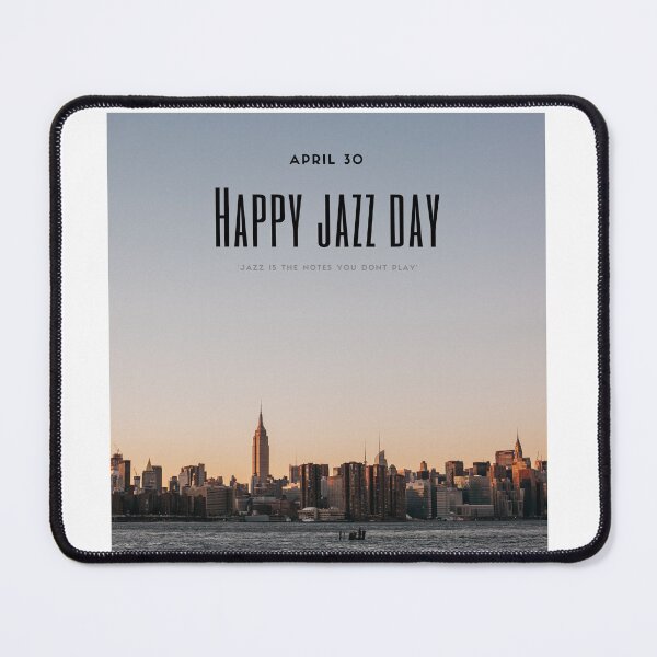 Item preview, Happy Jazz Day New Orleans Landscape City View designed and sold by OVERSAI.