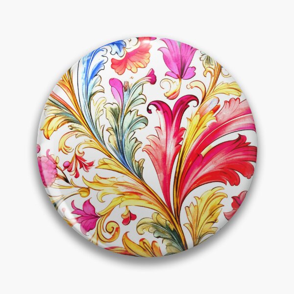 Item preview, Fancy Watercolor Florentine Style Pattern  designed and sold by Pixelchicken.