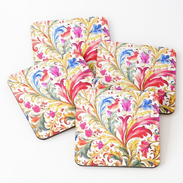 Item preview, Fancy Watercolor Florentine Style Pattern  designed and sold by Pixelchicken.
