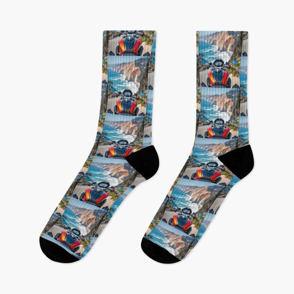 Item preview, Motorcycle Scenic Viewpoint POV California Beaches Coastline Cruise designed and sold by Moto Graphix.
