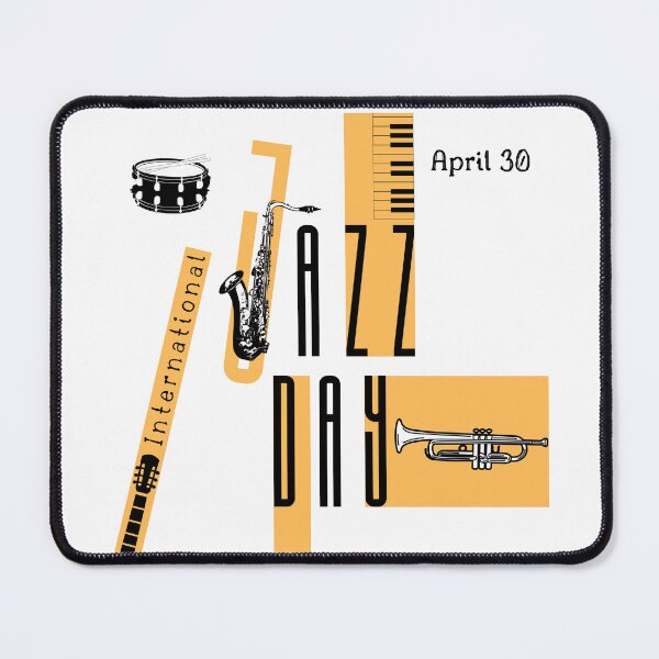 Item preview, International Jazz Day Instruments Collage designed and sold by OVERSAI.