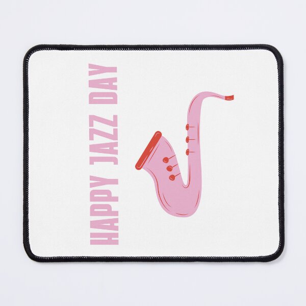 Item preview, Happy Jazz Day Pink Saxophone designed and sold by OVERSAI.