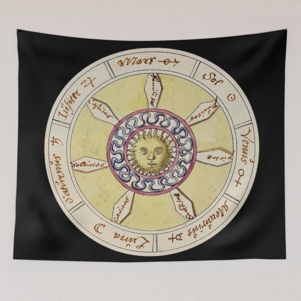 Item preview, Medieval Manuscript Alchemy Astrology designed and sold by Pixelchicken.