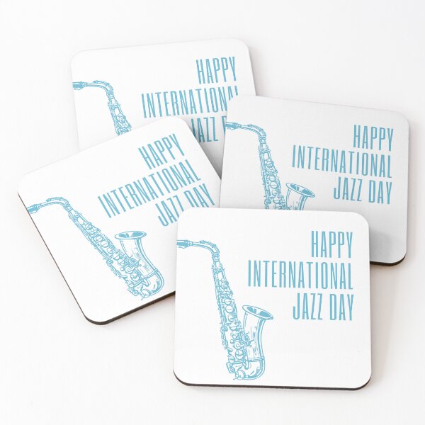 Item preview, Happy International Jazz Day Blue Saxophone designed and sold by OVERSAI.