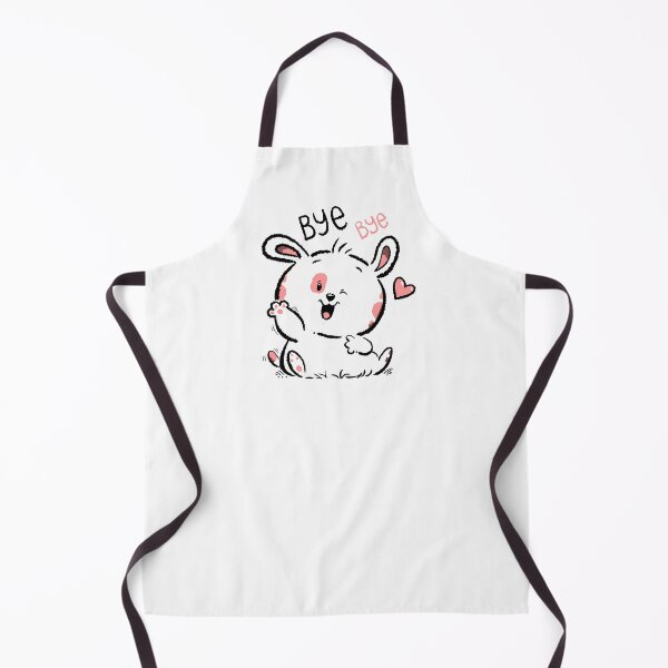 Item preview, cartoon cute chubby bunny - bye bye designed and sold by hayrpictures.