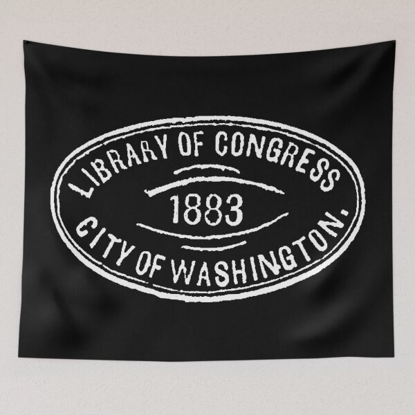 Item preview, Library of Congress 1883 Book Stamp designed and sold by Pixelchicken.