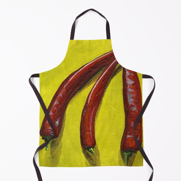 Item preview, Three Hot Chillies in Acrylic Paint on Canvas designed and sold by LymphomaLass.