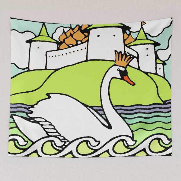 Item preview, Fairy Tale Russian Swan with Crown designed and sold by Pixelchicken.