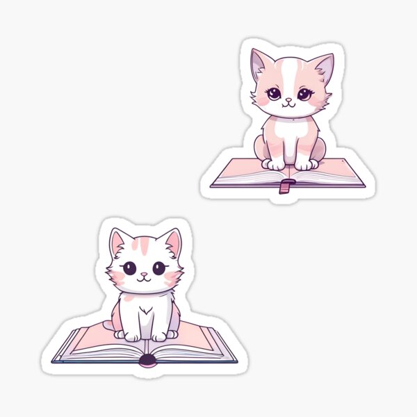 Vista previa del artículo con la obra «Bonita pegatina de gatito descansando», diseñado y vendido por Knightofartx25.