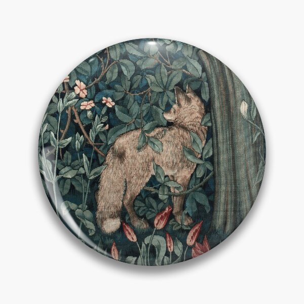 Item preview, William Morris Woodland Tapestry Fox designed and sold by Pixelchicken.