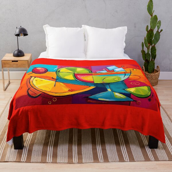 Item preview, Vibrant Cocktail Delight - Abstract Elements of Citrus and Ice in a Dynamic Composition designed and sold by OlfactoART Studio.
