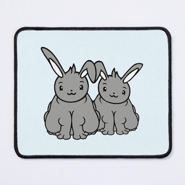 Item preview, 2 Rabbits Fat Friends Team Crew Overweight Chubby designed and sold by shirt-o-mat.
