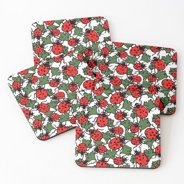 Item preview, Art Nouveau Ladybug Insects Pattern designed and sold by Pixelchicken.