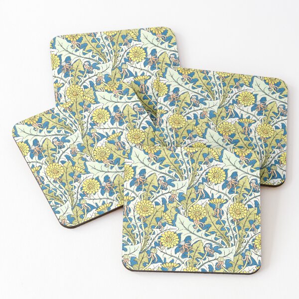 Item preview, Art Nouveau Dandelion Flowers and Leaves  designed and sold by Pixelchicken.