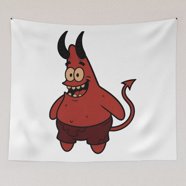 Item preview, Patrick Star EVIL Funny face designed and sold by DibujandoPorfa.