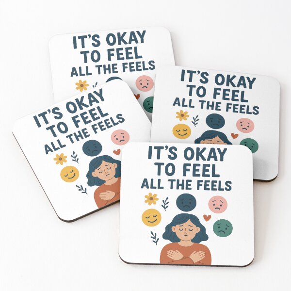 Item preview, It's Okay To Feel All The Feels, ABA Therapist, Speech Therapy, BCBA, Mental Health, RBT, AAC designed and sold by Orvista.